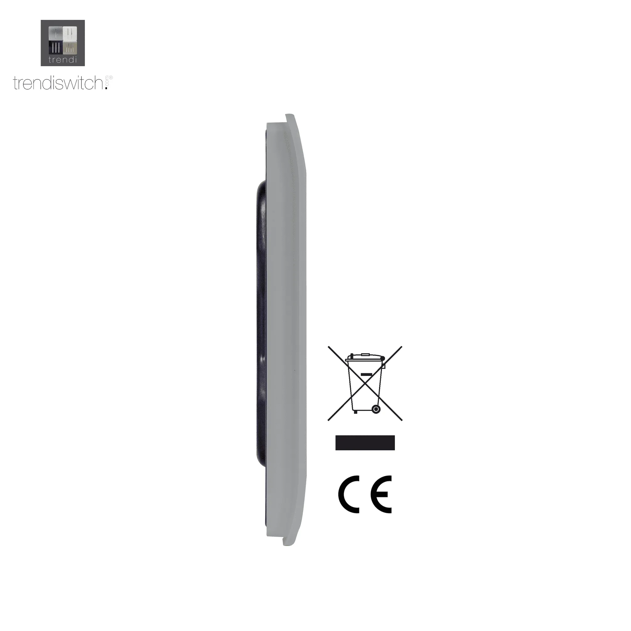 1 Gang Blanking Plate Brushed Steel ART-BLKBS  Trendi Brushed Steel